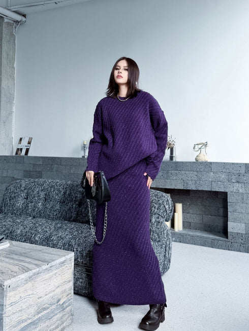 Diagonal Knit Texture Series